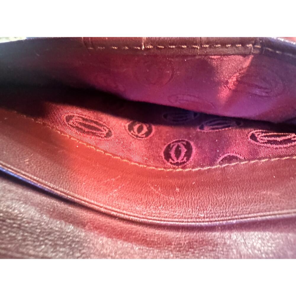 Vintage Cartier Must de Cartier Bordeaux Leather Long Wallet - Picture 5 of 8